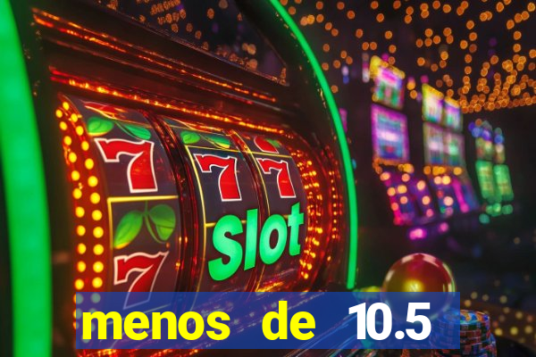 menos de 10.5 escanteios o que significa